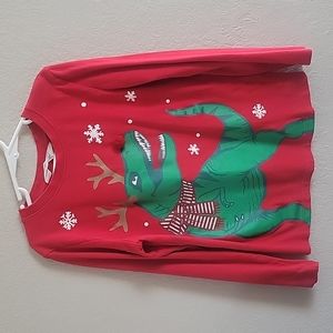 Christmas Dino Long Sleeve Shirt